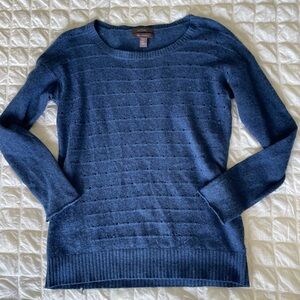 Saffron blue cashmere sweater